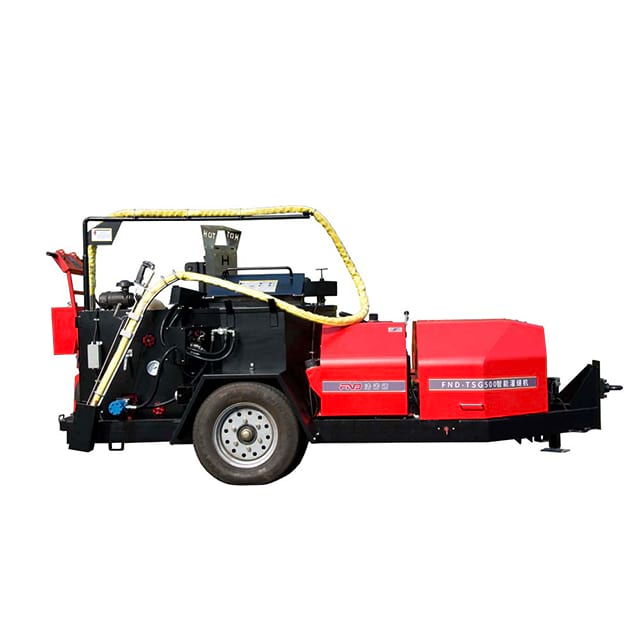 Pavement crack sealing machine preparation