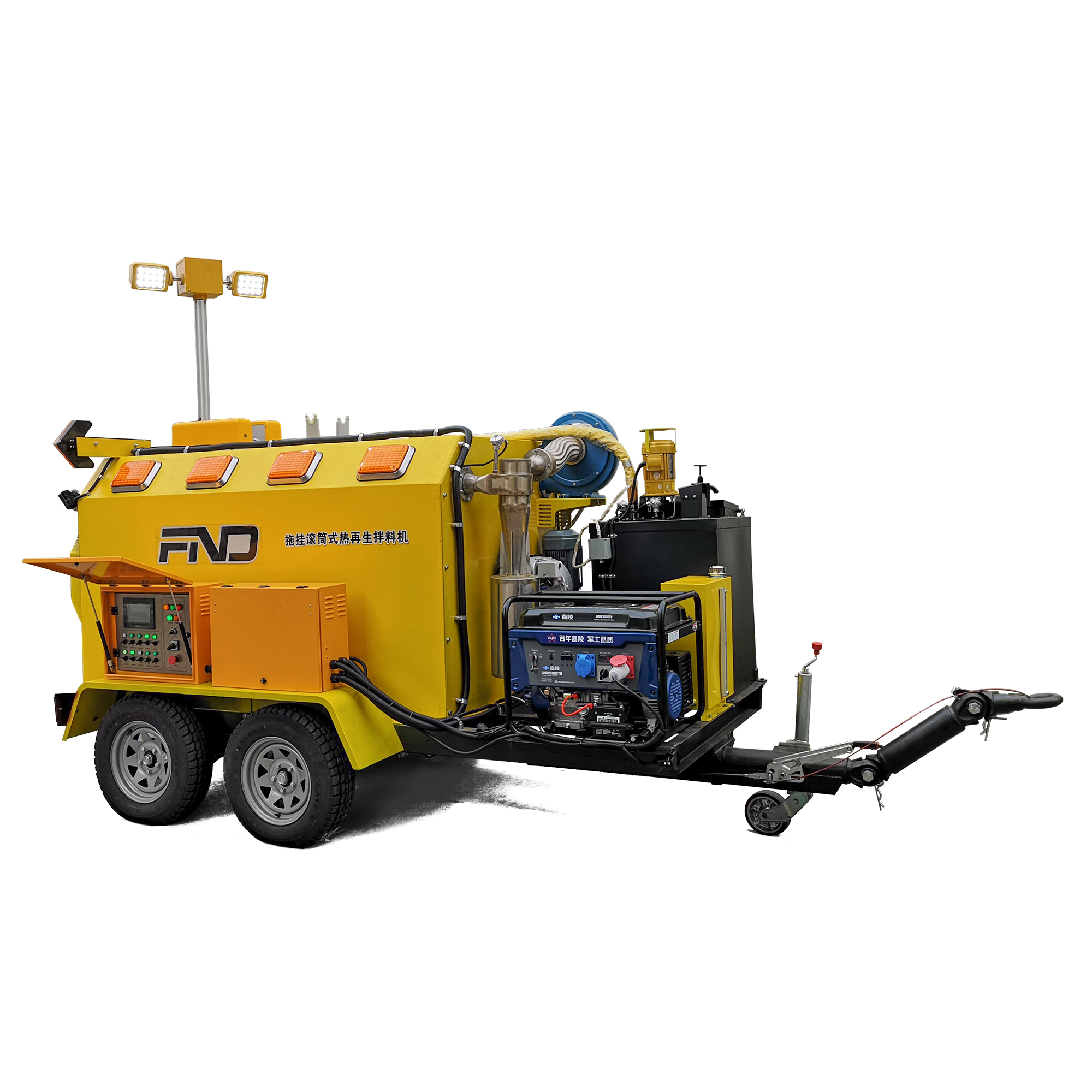 Complete Pothole Repair Workflow With Trailer‑Mounted Asphalt Hot‑Recycling Mixer
